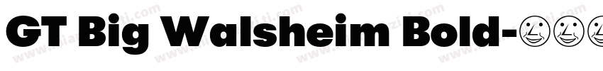 GT Big Walsheim Bold字体转换